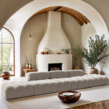 Load image into Gallery viewer, Ames - 5 Piece Boucle Upholstered Modular Sofa With 2 Armless Seats
