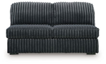 Load image into Gallery viewer, Midnight-Madness - Armless Loveseat - Gunmetal
