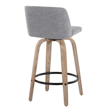 Load image into Gallery viewer, Toriano - Contemporary Fixed-Height Counter Stool &amp; Swivel With Round Footrest (Set of 2)
