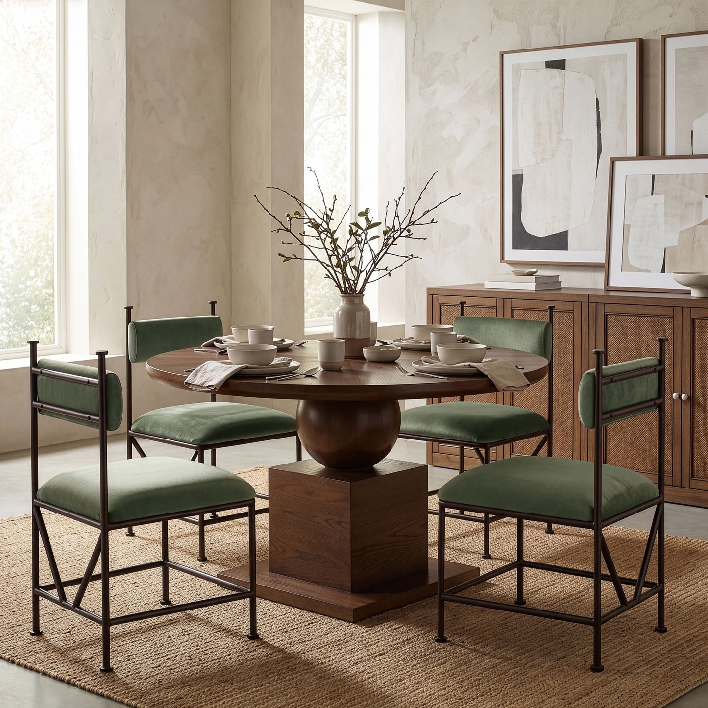 Monarch - Velvet Dining Chair (Set of 2)