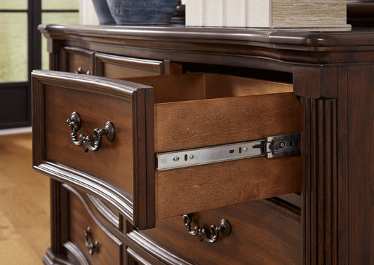 Lavinton - Dresser And Mirror - Brown