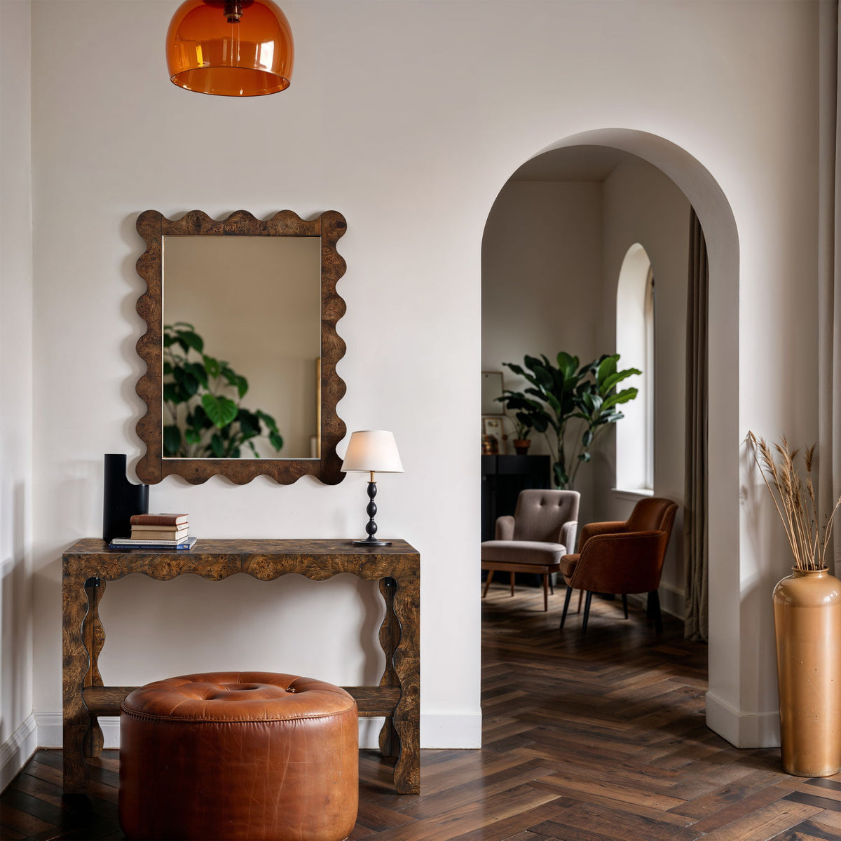 Vassa - Burl Veneer Mirror