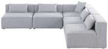 Load image into Gallery viewer, Cube - Linen 5 Piece Modular Corner Armless Sectional
