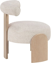 Load image into Gallery viewer, Calder - Linen Textured Fabric Upholstered Accent Chair - Painted Natural Base
