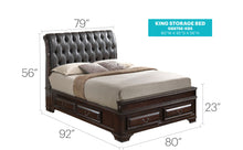 Load image into Gallery viewer, Storage Bed Elegant Transitional
