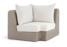 Load image into Gallery viewer, Seacrest - Olefin Water Resistant Fabric And Wicker Outdoor Patio Corner Chair
