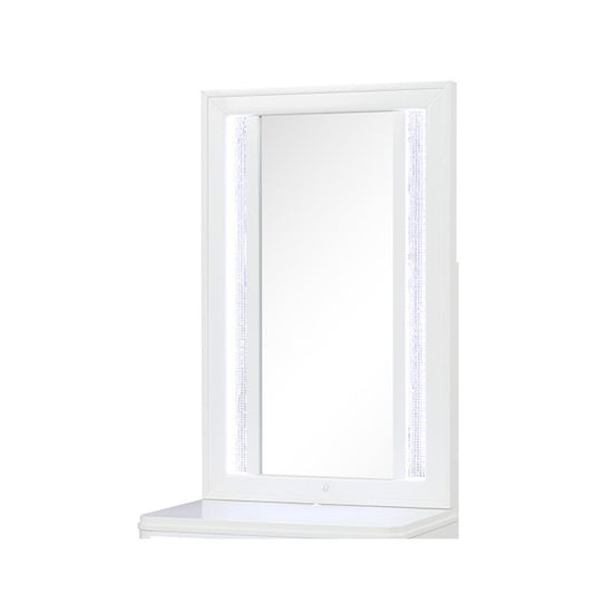 Abigale - Nightstand Top Mirror With LED Lighting (Only Mirror Top) - White