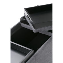 Load image into Gallery viewer, Avalon - Upholstered Storage Ottoman
