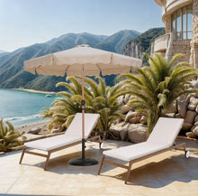 Load image into Gallery viewer, Amalfi - Patio Umbrella - Black Base / Light Brown Pole
