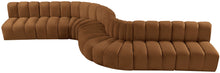 Load image into Gallery viewer, Arc - Velvet 8 Piece Curved Modular Sofa - Saddle
