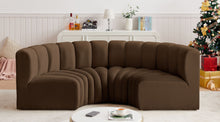 Load image into Gallery viewer, Arc - Velvet 4 Piece U-Shaped Modular Sofa
