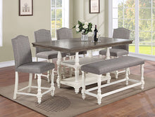 Load image into Gallery viewer, Crown Mark Furniture Langley Counter Height Chair in Gray (Set of 2)
