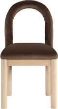 Load image into Gallery viewer, Conrad - Velvet Dining Chair With Natural Legs
