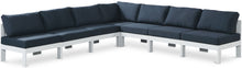 Load image into Gallery viewer, Nizuc - Outdoor Patio 7 Piece Modular Sectional With White Frame
