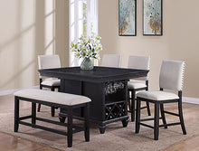 Load image into Gallery viewer, Crown Mark Furniture Regent Counter Height Chair in Black (Set of 2)
