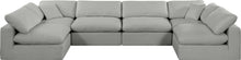 Load image into Gallery viewer, Comfy - 6 Piece Linen Modular Armless Sectional
