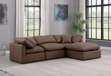Load image into Gallery viewer, Indulge - Faux Leather 4 Piece Modular Sectional With Chaise
