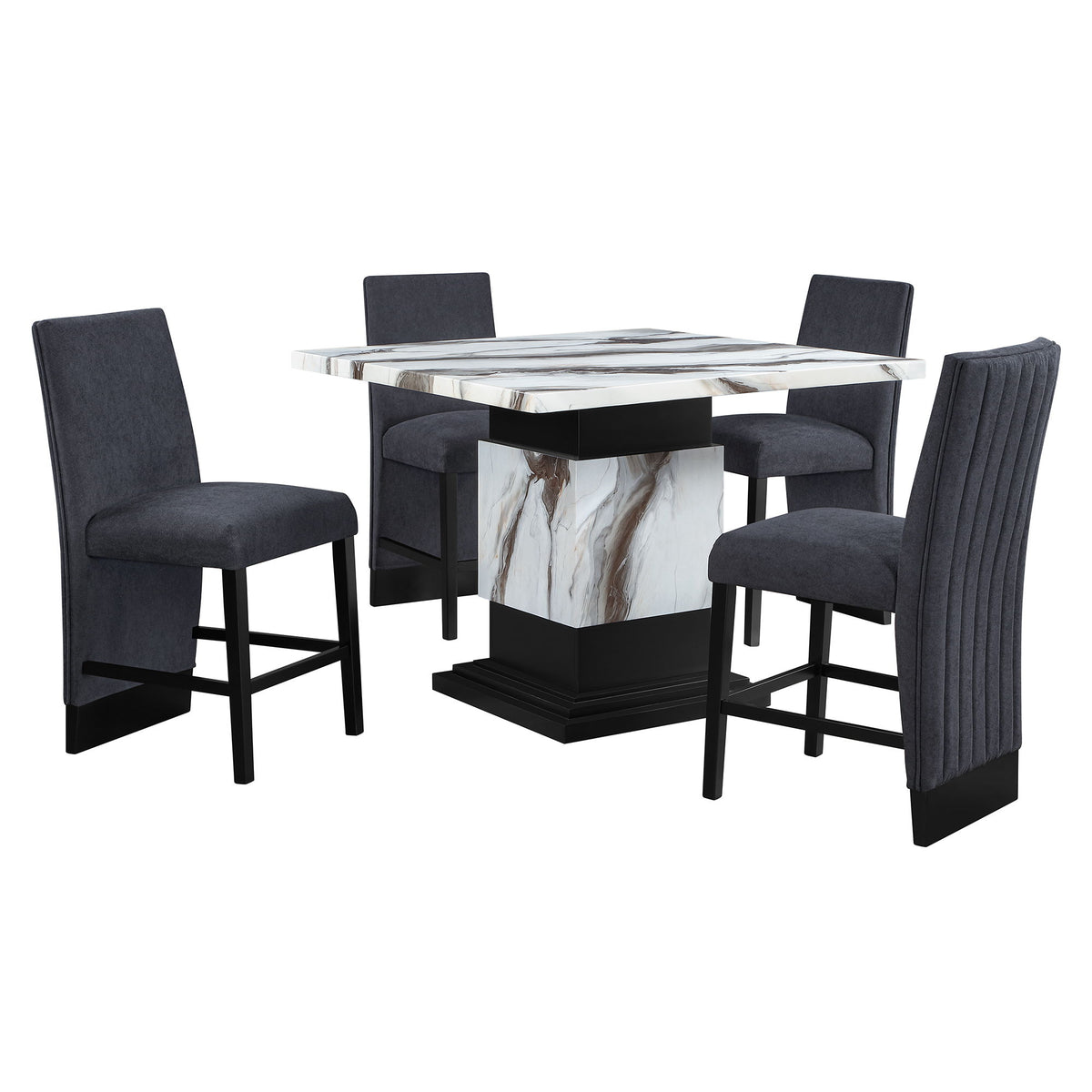 D12BT - Bar Table Top - Black / White