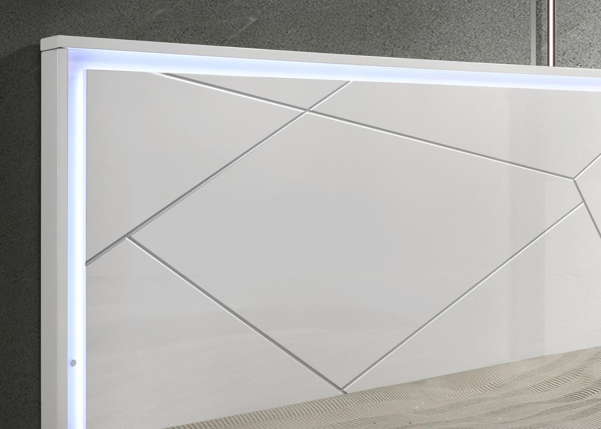 B121 - Line Night Stand - White / Gray