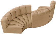 Load image into Gallery viewer, Arc - Velvet 4 Piece Curved Modular Sofa
