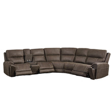 Load image into Gallery viewer, Gaia - 6 Piece P2 Power Sectional - Brown
