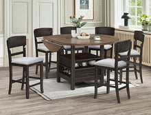 Load image into Gallery viewer, Crown Mark Furniture Oakly Counter Height Chair in Brown (Set of 2)
