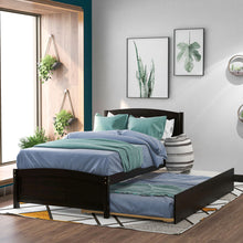 Load image into Gallery viewer, Platform Bed &amp; Headboard, Footboard And Wood Slat Support
