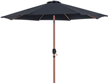 Load image into Gallery viewer, Fiji - Aluminum Patio Umbrella With Square Black And Teak Base

