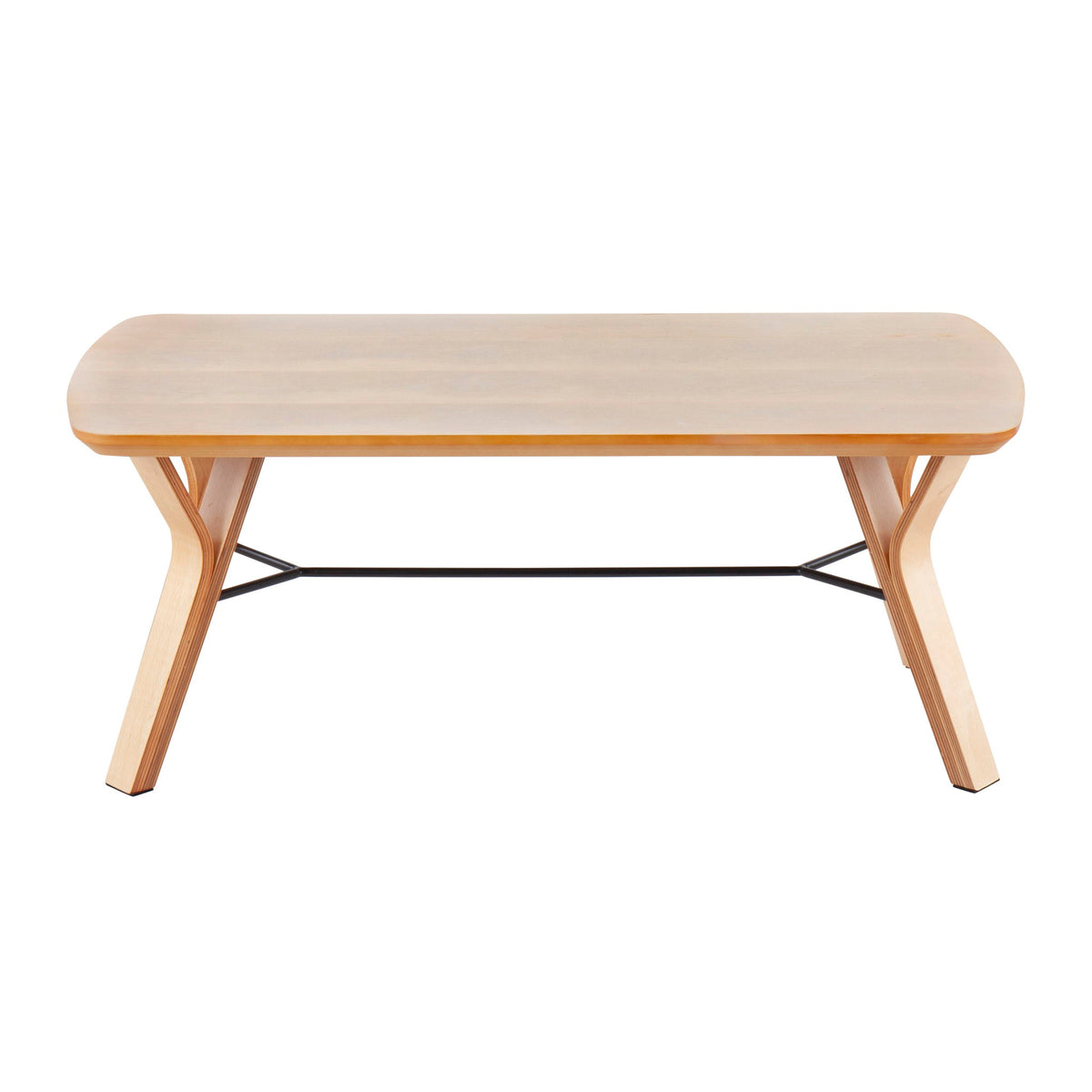 Folia - Mid-Century Modern Bench - Natural - Ego Home Furniture