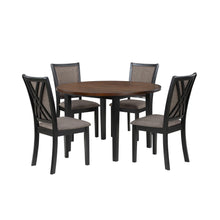 Load image into Gallery viewer, Potomac - 5 Piece Round Dining Set (Table &amp; 4 Chairs) - Brown / Black
