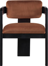 Load image into Gallery viewer, Sacha - Velvet Dining Chair With Black Base (Set of 2)
