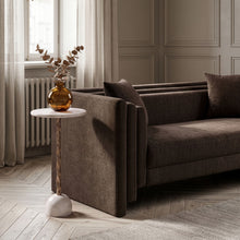 Load image into Gallery viewer, Helix - Genuine Marble Top And Aluminum Base End / Side Table

