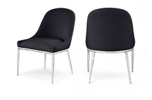 Load image into Gallery viewer, Ferro - Upholstered Dining Side Chair With Brushed Silver Legs
