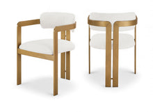 Load image into Gallery viewer, Aurum - Linen Textured Fabric Upholstered Dining Chair (Set of 2)
