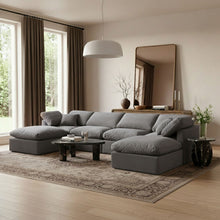 Load image into Gallery viewer, Indulge - Velvet 6 Piece Modular Double Chaise Sectional
