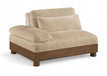 Load image into Gallery viewer, Turin - Chenille Fabric Upholstered Modular Arm Chair - Walnut Base
