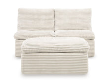 Load image into Gallery viewer, Fannin - 2 Armless Chairs With Ottoman (Set of 3) - Ivory

