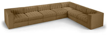 Load image into Gallery viewer, Rummi - Velvet Performance Fabric Upholstered 7 Piece Modular Sectional (With 3 Corner Chairs)
