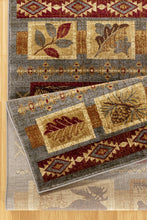 Load image into Gallery viewer, Nature's Nest - 5'3" X 7'3" Lodge Area Rug - Multi, Blue
