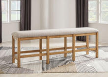 Load image into Gallery viewer, Havonplane - XL Counter Height Upholstered Dining Bench - Brown
