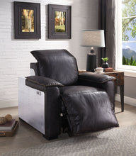 Load image into Gallery viewer, Misezon - Top Grain Leather Power Motion Recliner - Dark Brown
