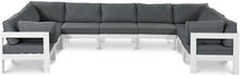 Load image into Gallery viewer, Nizuc - Outdoor Patio 9 Piece Modular Sectional With White Frame
