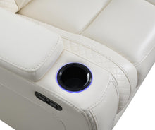 Load image into Gallery viewer, U94 - LED Power Reclining With Power Headrest Chair - White
