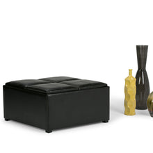 Load image into Gallery viewer, Avalon - Square Coffee Table, Storage Ottoman
