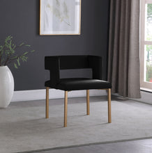 Load image into Gallery viewer, Caleb - Dining Chair with Gold Legs (Set of 2)
