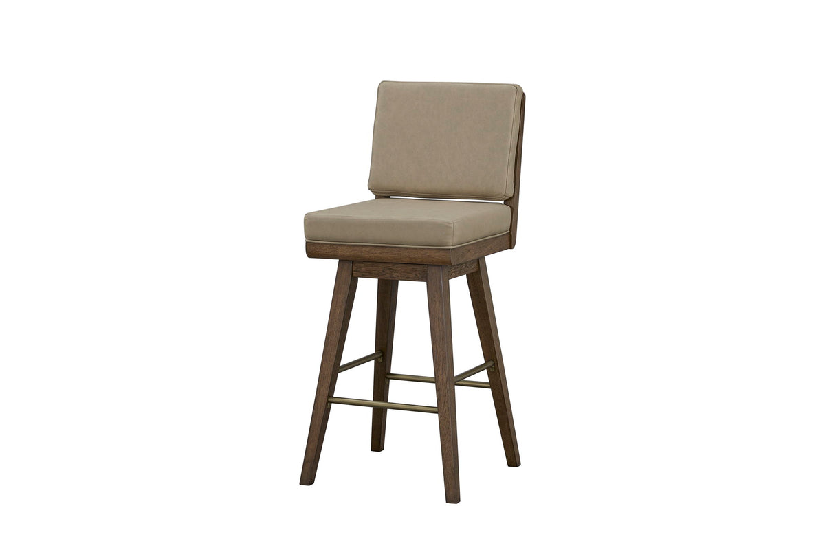 Elure - Leather Swivel Counter Sool (Set of 2)