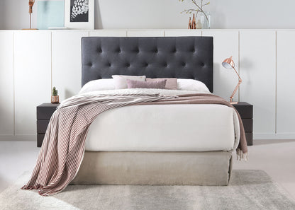 Piper - Upholstered King Headboard - Black