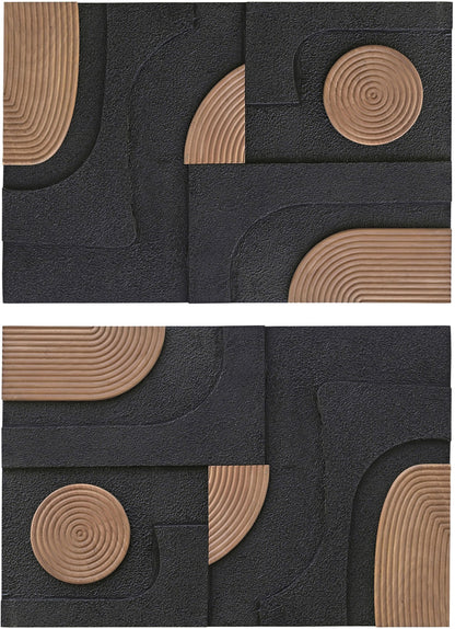 Element - Mango Wood 2 Piece Wall Art