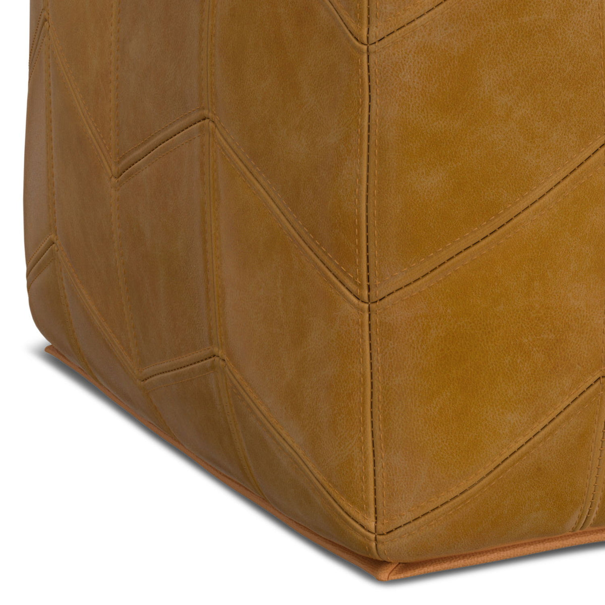 Morden - Square Pouf - Brown - Ego Home Furniture