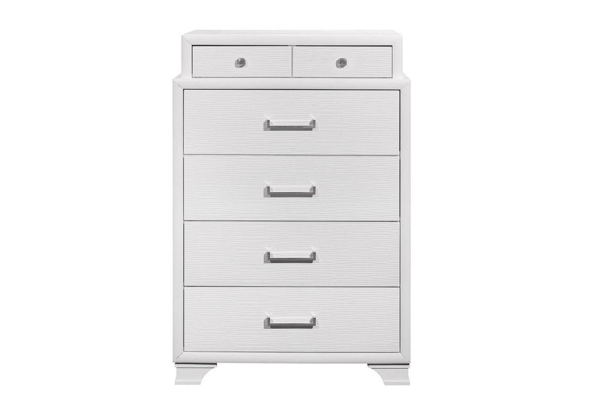 Jordyn - 5 Piece Queen Bedroom Set - White